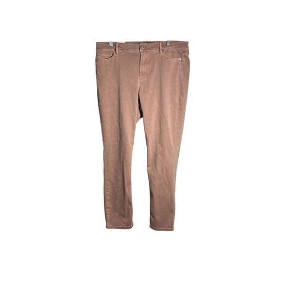 J. Jill Denim - J. Jill Womens Slim Ankle Jeans Size 14 Dusty Pink Color Cotton Blend Classic NW